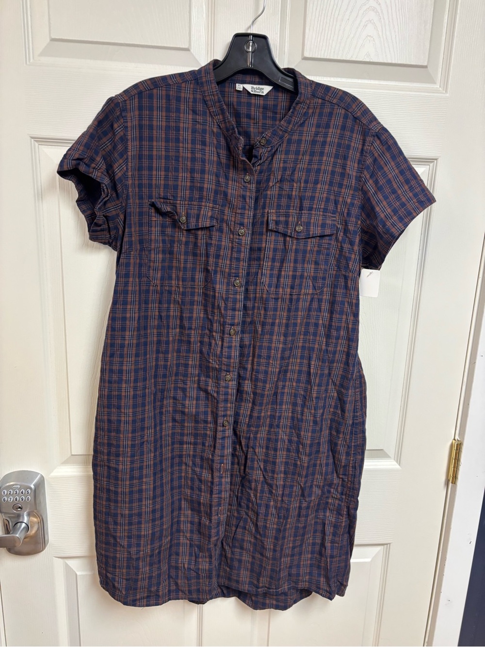 Plaid Button Up Bridge & Burn Dress